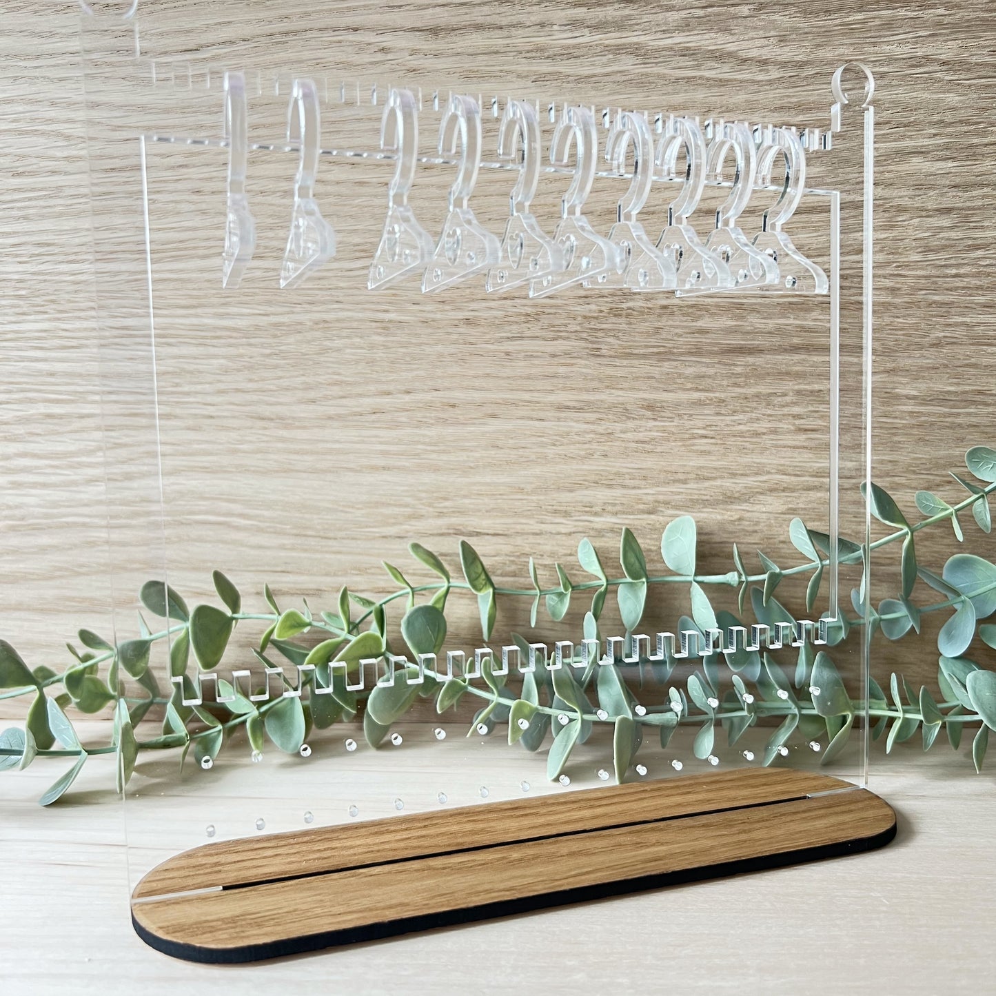Personalized Acrylic Hanging Wardrobe Earring Holder Stand