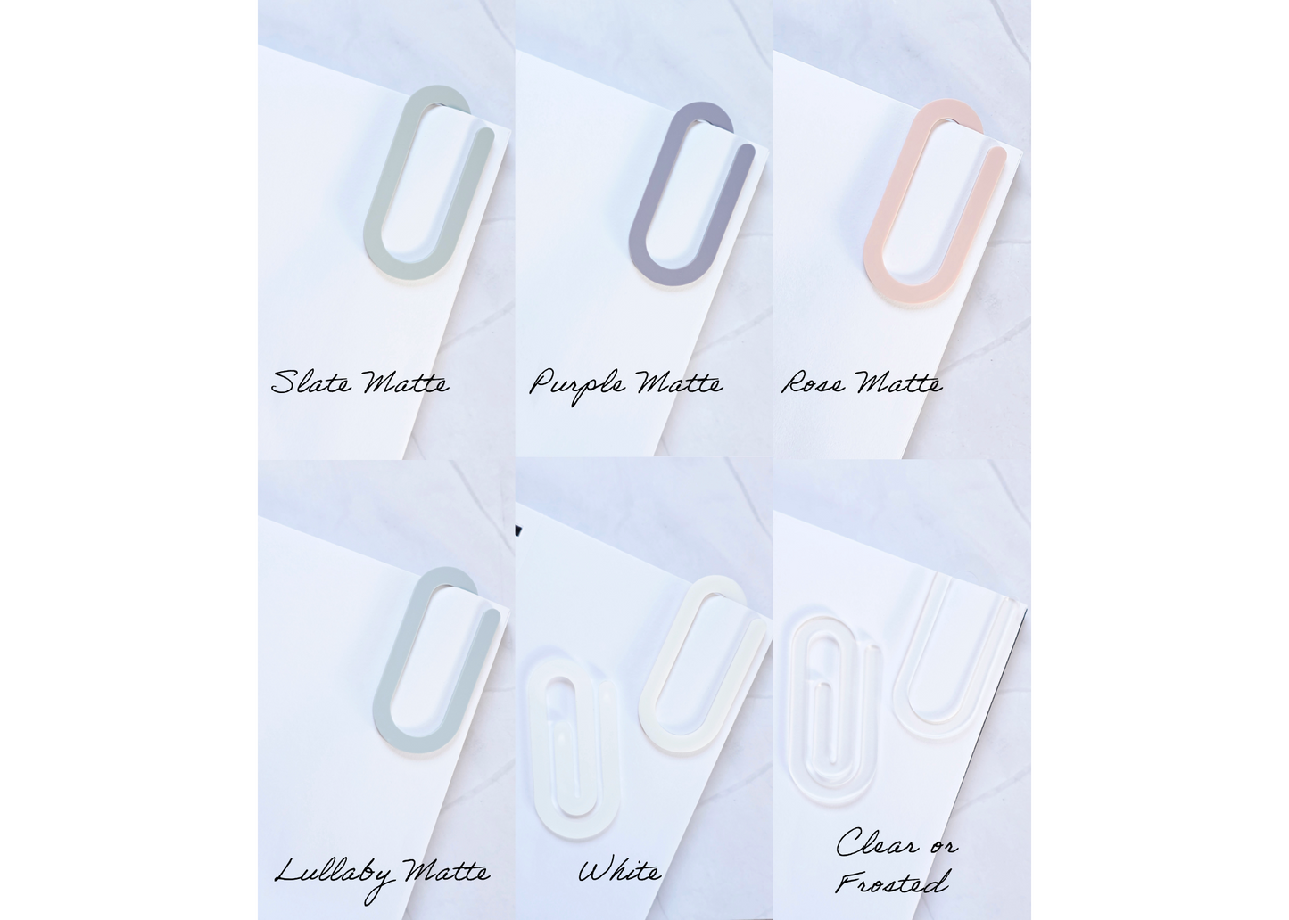 Jumbo Paper Clip Acrylic Bookmark Blanks