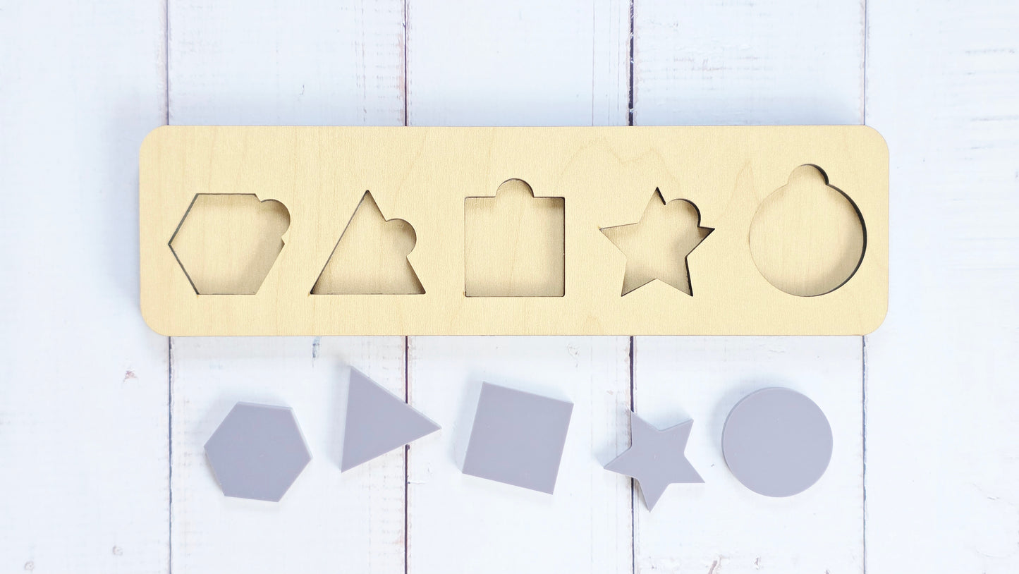 Shape Puzzle with 5 Fun Shapes| Personalized Option