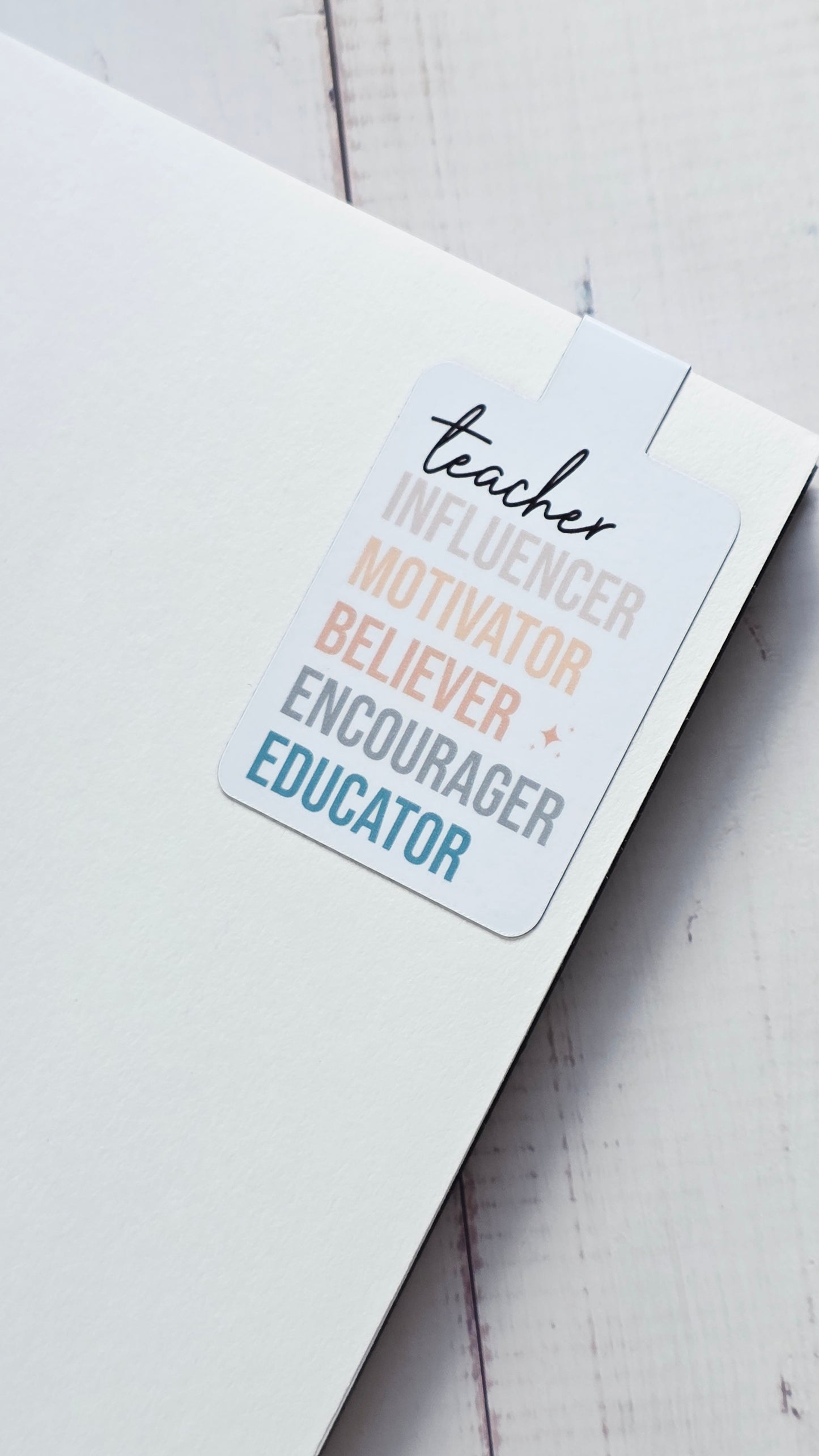 Teacher Theme Magnetic Bookmarks (Choose Your Own Set of 3 – Some Designs Personalizable)