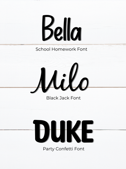 Personalized Oak Wood Dog Bone Nameplate
