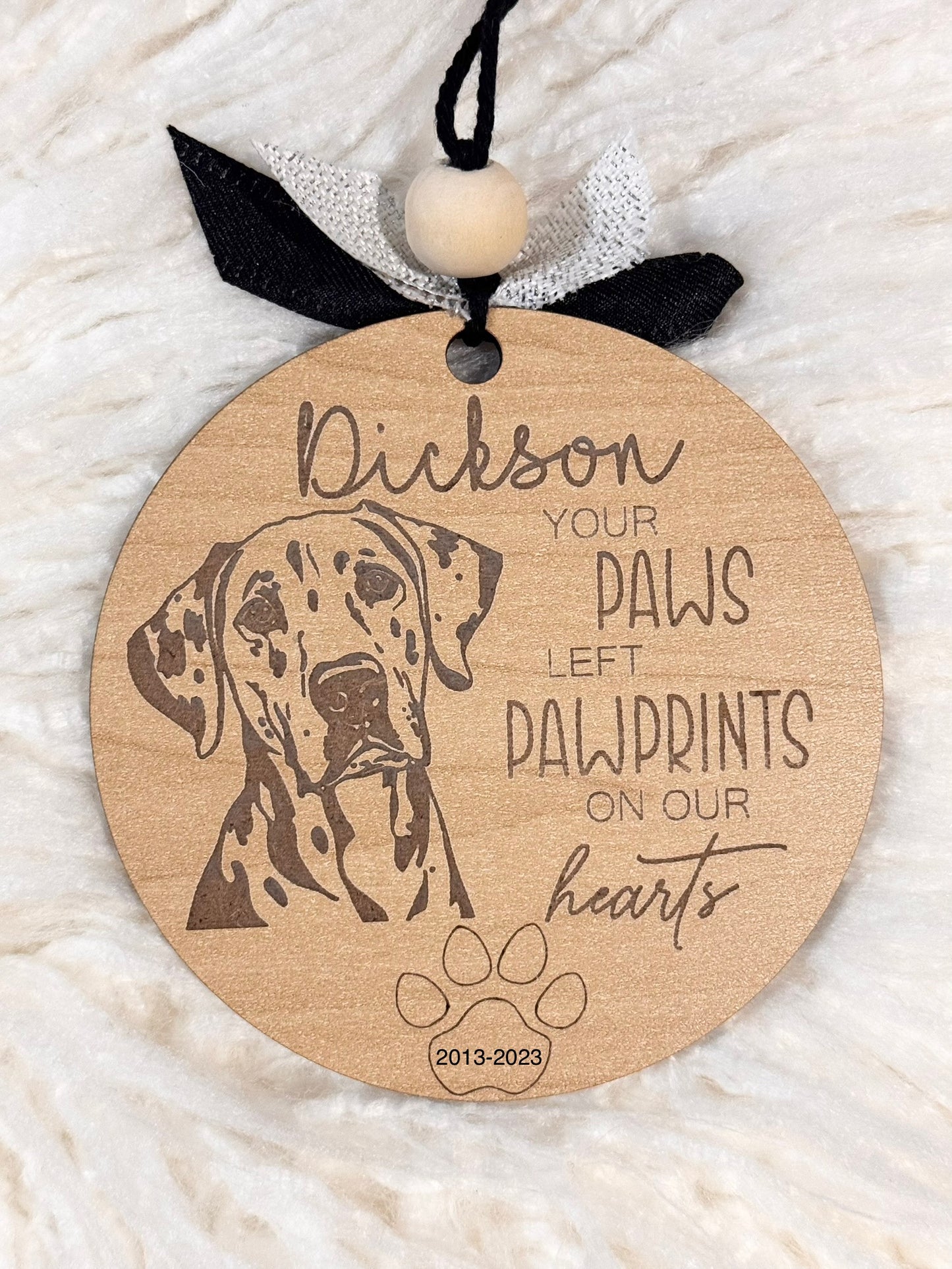 Personalized Dog Memorial Ornament