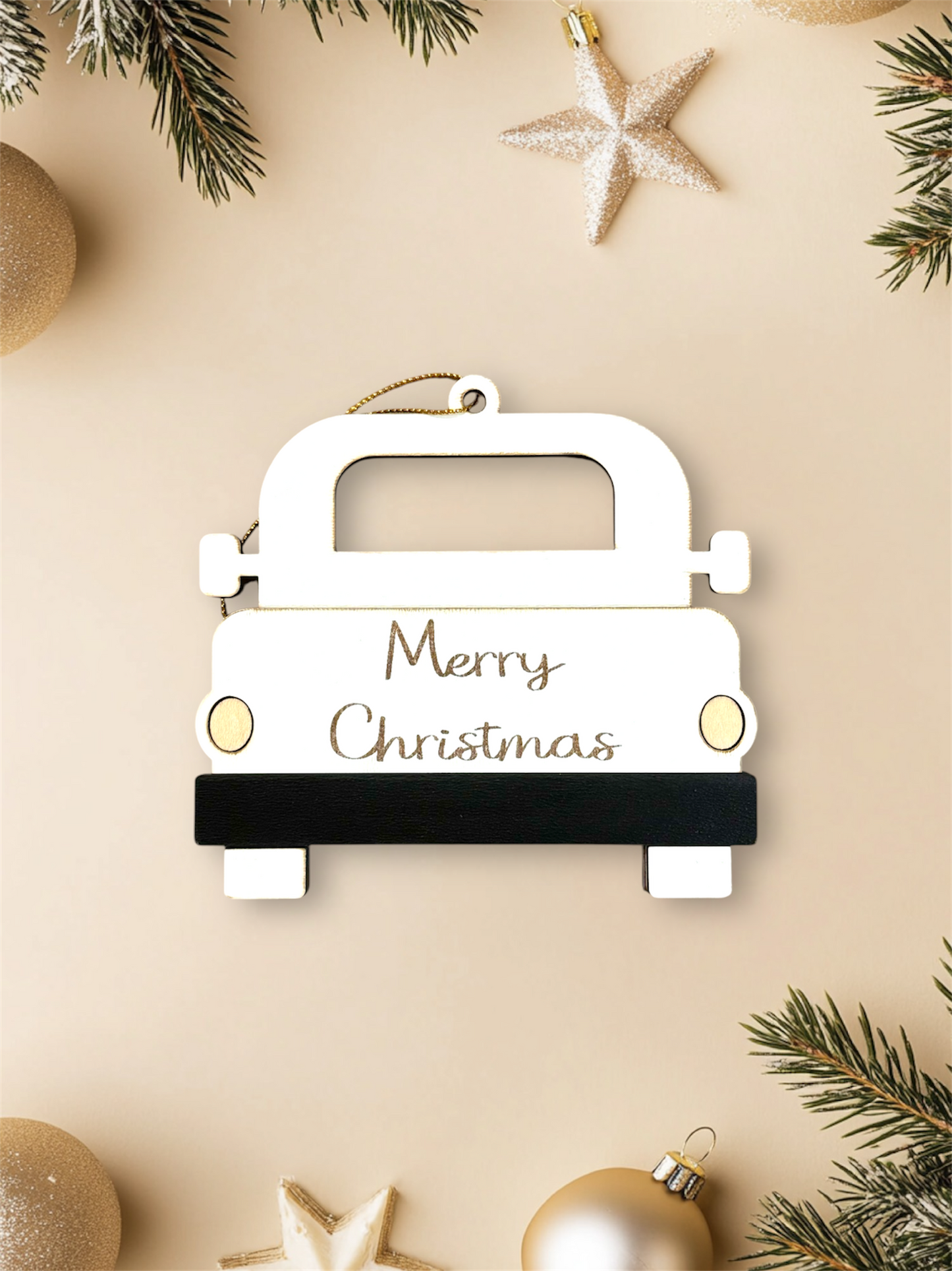 Personalized Wood Truck Gift Card Holder