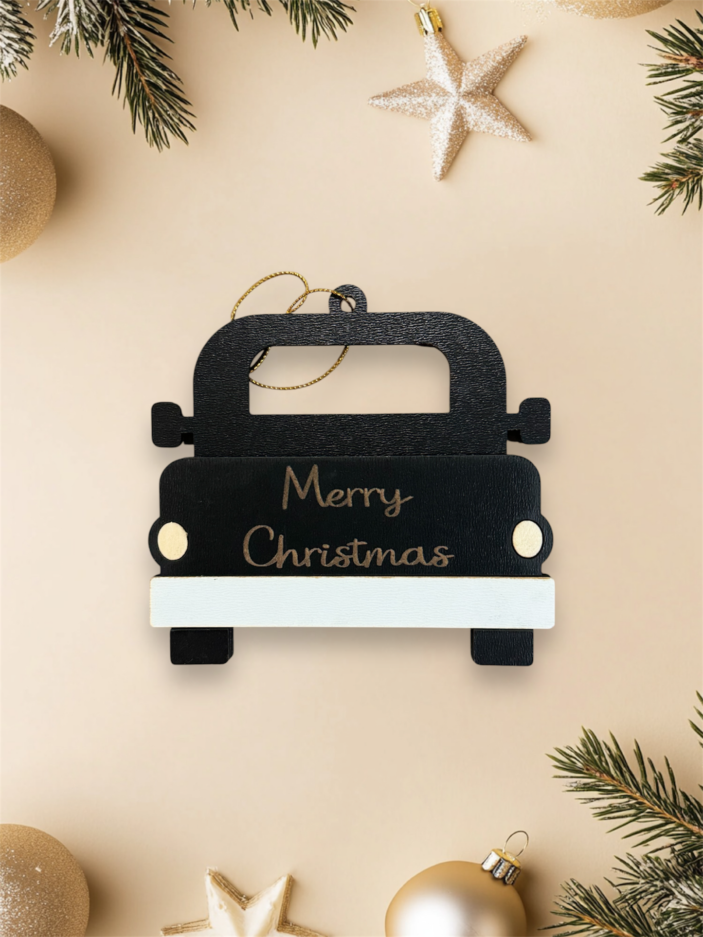 Personalized Wood Truck Gift Card Holder