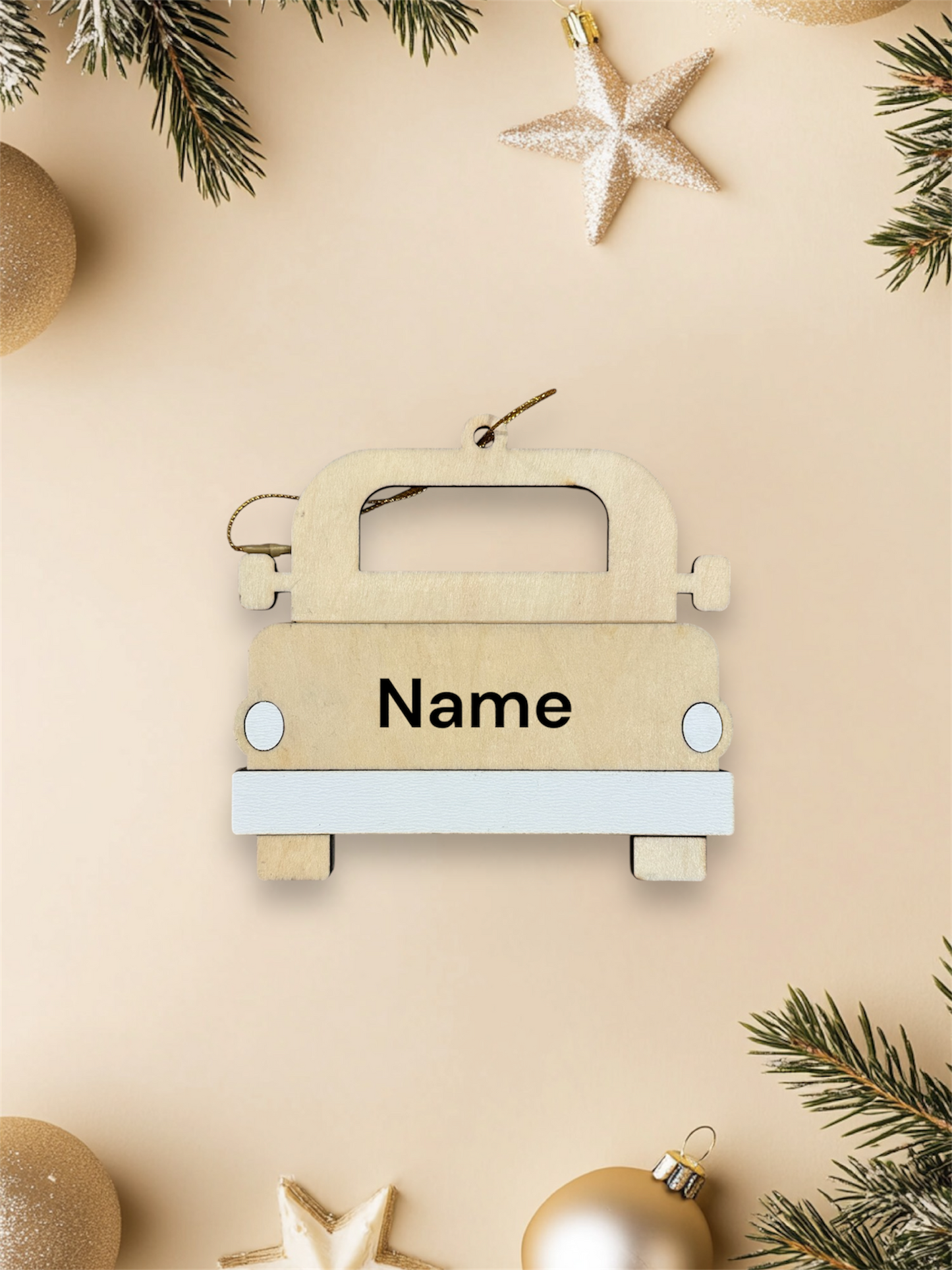 Personalized Wood Truck Gift Card Holder