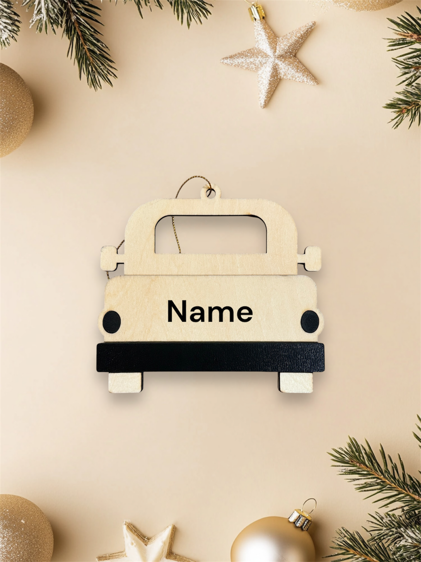 Personalized Wood Truck Gift Card Holder