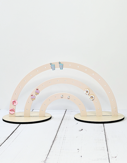 Acrylic Rainbow Earring Holder Stand