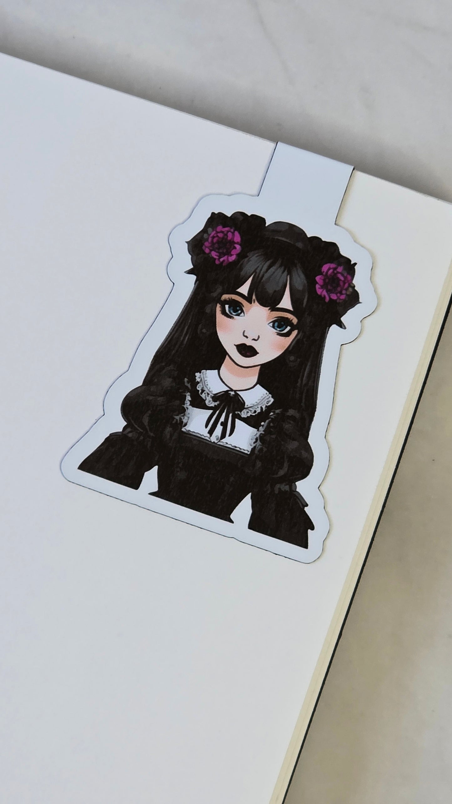 Gothic Girl Magnetic Bookmarks – Choose Your Own Set of 3