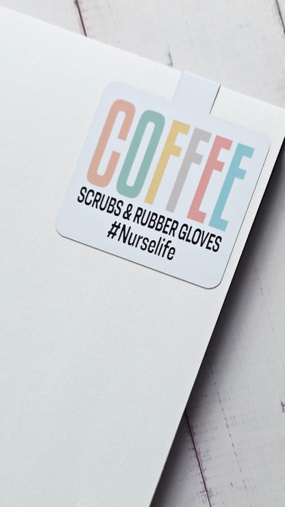 Nurse Theme Magnetic Bookmarks (Choose Your Own Set of 3)