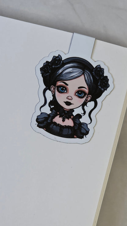 Gothic Girl Magnetic Bookmarks – Choose Your Own Set of 3