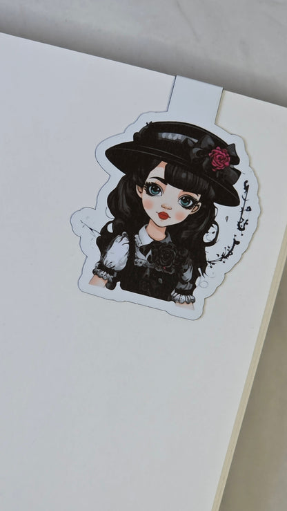 Gothic Girl Magnetic Bookmarks – Choose Your Own Set of 3