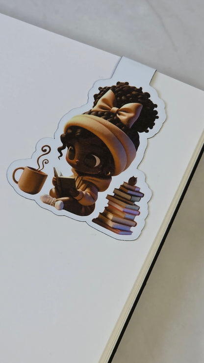 Coffee & Book Magnetic Bookmarks – Choose Your Own Set of 3