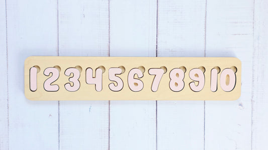 Acrylic Number Puzzle | Educational Toy | Personalized Option