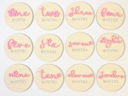 Round Baby Monthly Milestones