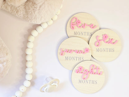 Round Baby Monthly Milestones