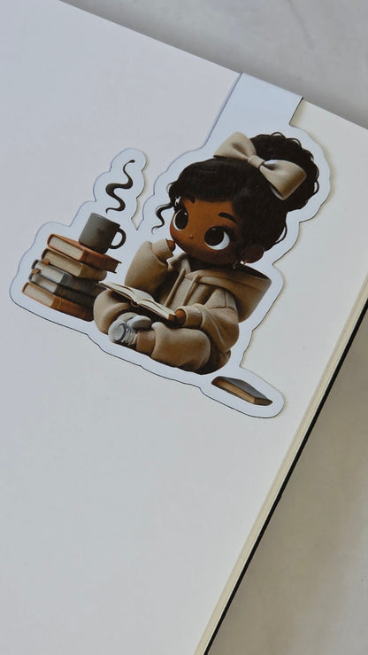 Coffee & Book Magnetic Bookmarks – Choose Your Own Set of 3