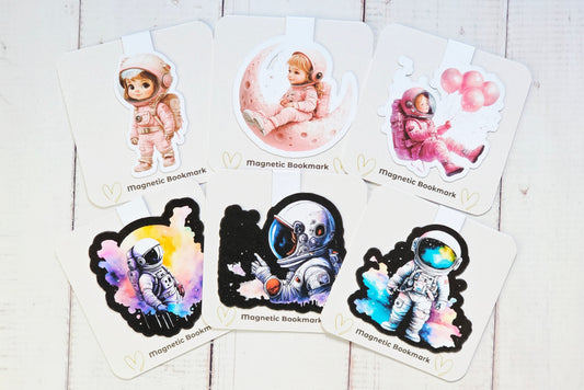 Astronaut Magnetic Bookmarks – Choose Your Own Set of 3